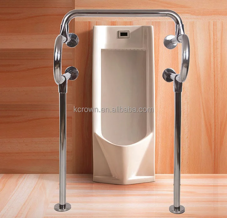 
Stainless steel iron urinal security grab bar 