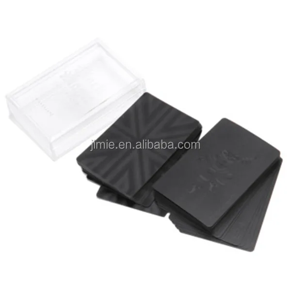 wholesale black custom paper magic playing card ,plastic playing card case