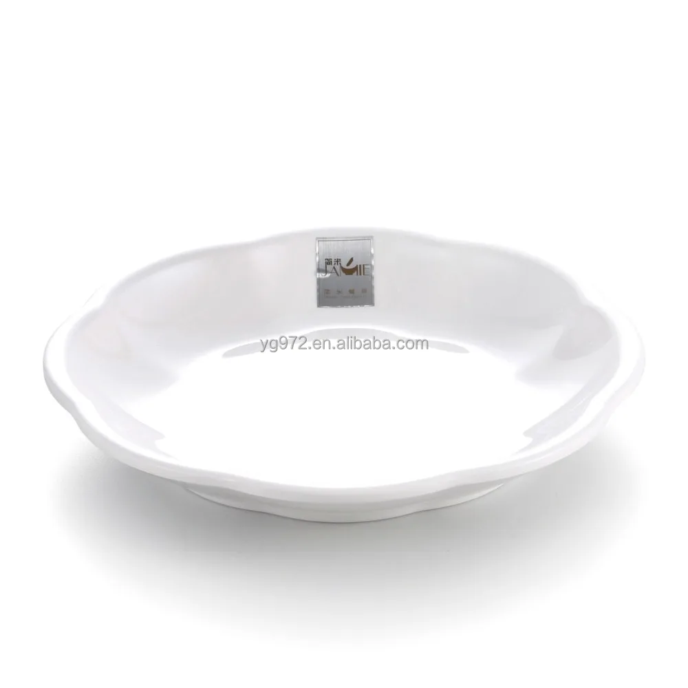 Melamine small round exquisite flower shape dishes for cookie and cakes