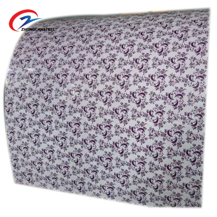 Низкая цена, цветная стальная катушка/рулон/печатная предварительно окрашенная стальная катушка ppgi, кровельный материал, железный лист