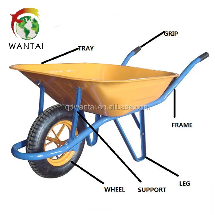 chinese all hand tools names wheelbarrow130kg high quality Wheelbarrow wb6400