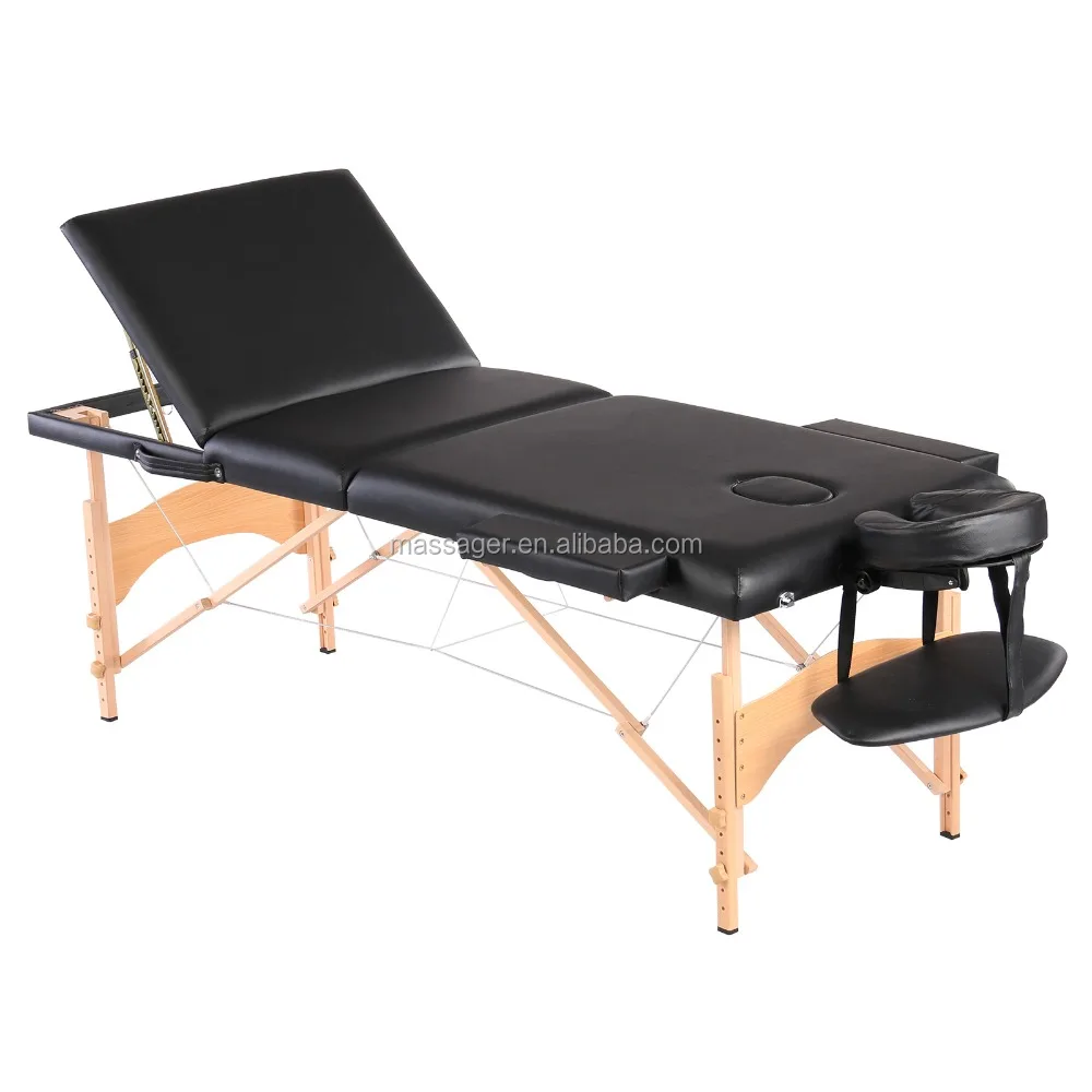 
Acrofine folding adjustable wooden portable table massage 
