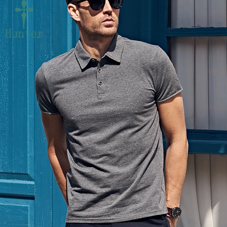 Clothing Factory Quality Black Tees mens Casual custom 100%cotton polo t shirts