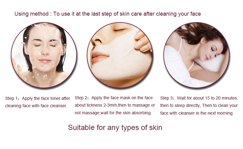 Customizing hydrating and brightening saffron sleeping face masque