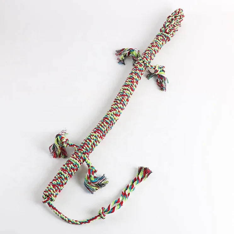 Extra Sturdy Aggressive Pet Dog Rope Toy Long Length Durable Dog Bite Toy