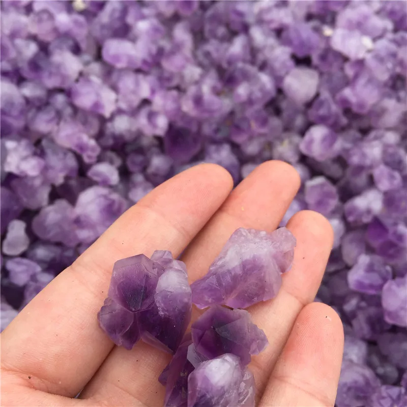 
Wholesale Natural Beautiful Small Amethyst Tumbled Stone Crystal Gravel 