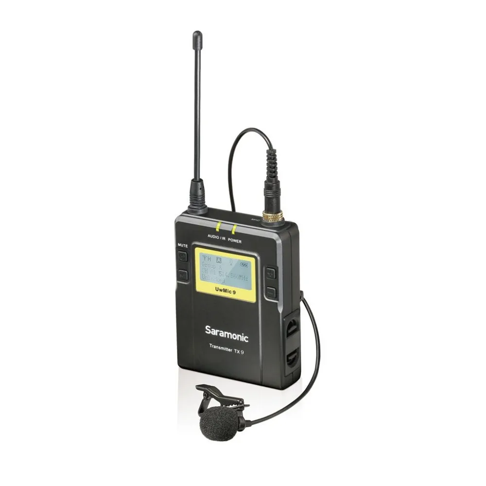 Saramonic UwMic9 TX9 96-Channel Digital UHF Wireless Bodypack Transmitter с петличным микрофоном