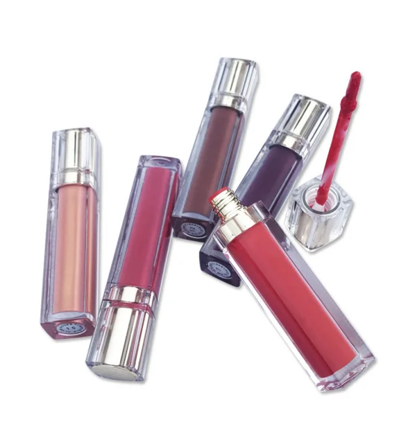 OEM Factory price 20Colors cream lip gloss organic square lip tint Liquid Lipstick gold top container private label