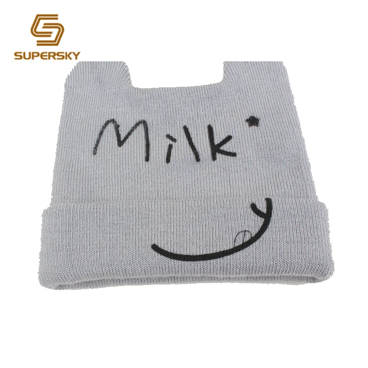 Профессиональный Производитель Оптовая Экологичные детская шапочка вязаная зимняя шапка