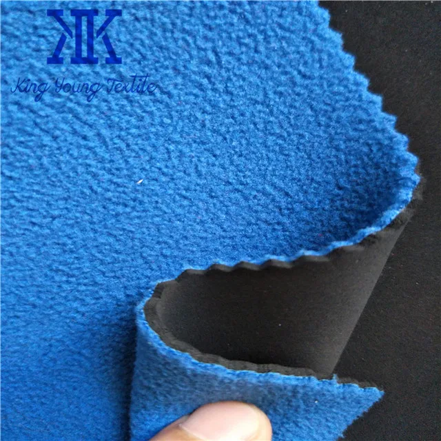 polar fleece fabric neoprene for footwear keep warmth / recycled neoprene fabric / neoprene with recycled fleece fabric