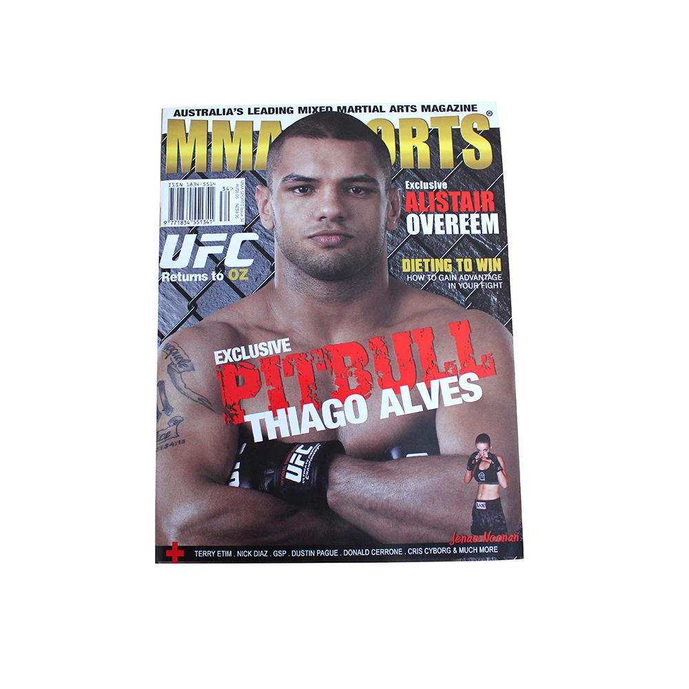 Best quality wholesale price customized design recycled paper paperback binding monthly magazine printing