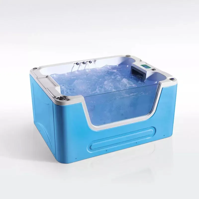 Acrylic massage baby spa bathtub hot sale baby wash tub, pink outdoor swimming pool children bathtub