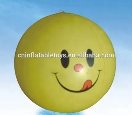 Factory wholesale inflatable ball smile face very popular