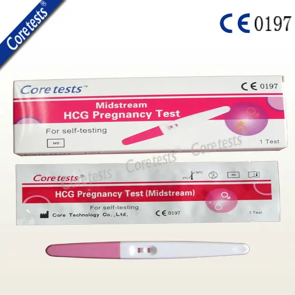
CE approved HCG Pregnancy Test Midstream Home Pack for supermarket sale 