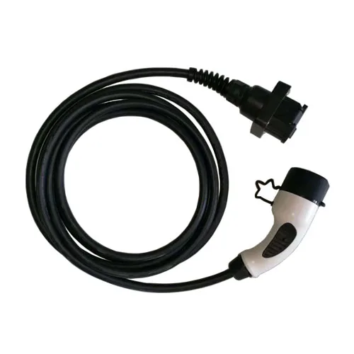 
32A Type 1 J1772 to Type 2 IEC62196 ev charging plug adapter convertor ev charging connector 