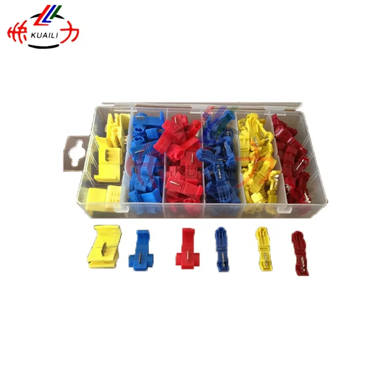 KUAILI Quick Splice Scotch Lock Quick Splice Wire Connectors Red Blue Yellow CONNECTOR TERMINAL KIT Quick Splice Scotch Lock