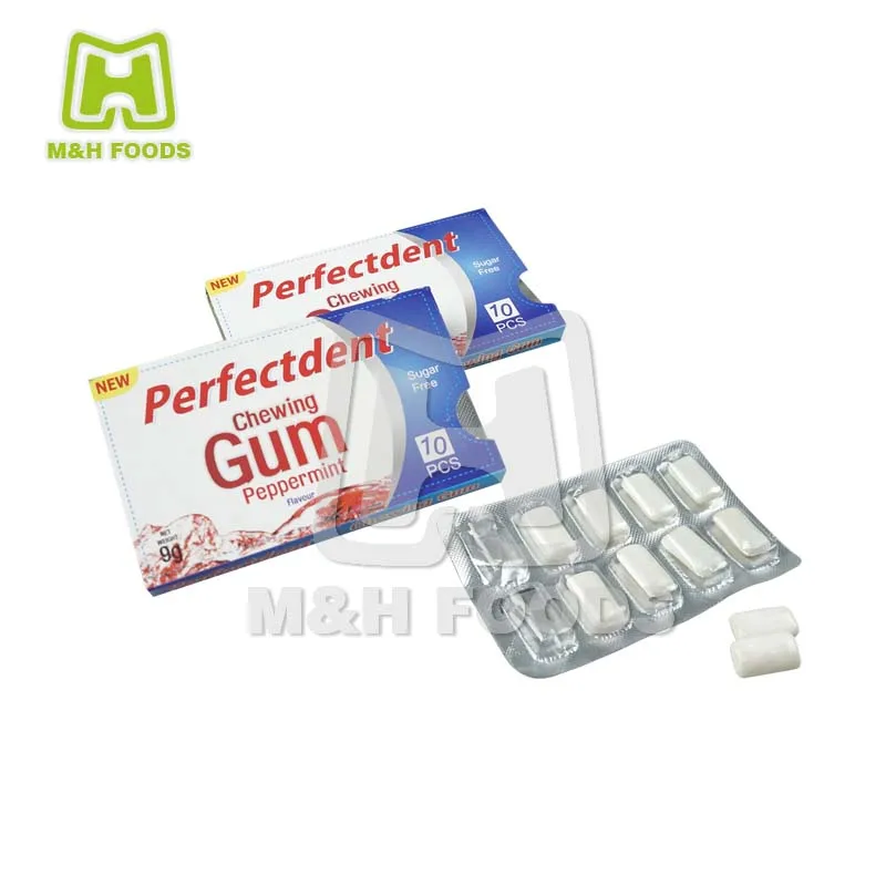 10 Pcs Bubble Gum Chewing Gums Packed in one Blister