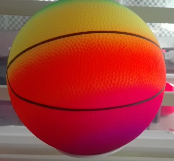 Rainbow Color PVC Basketball/Playground ball/Vollyball