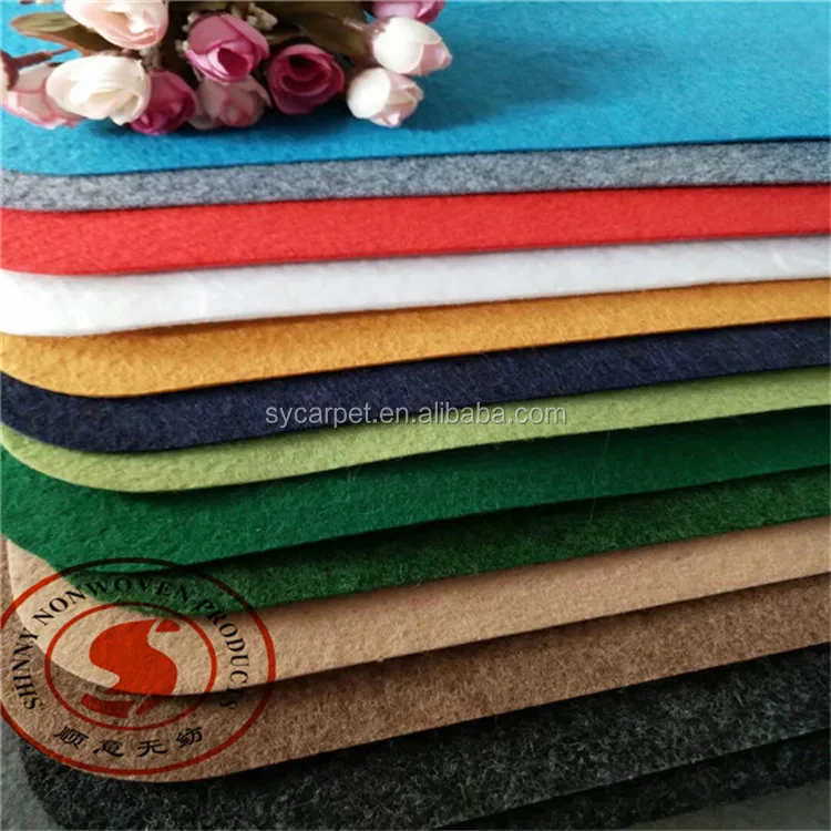needle felt carpet for sale 100% polypropylene in good carpet price by carpet manufacturer