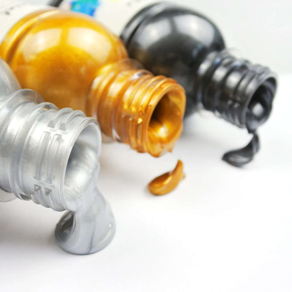 painting colors 250ml acrylic paint metallic in bottle