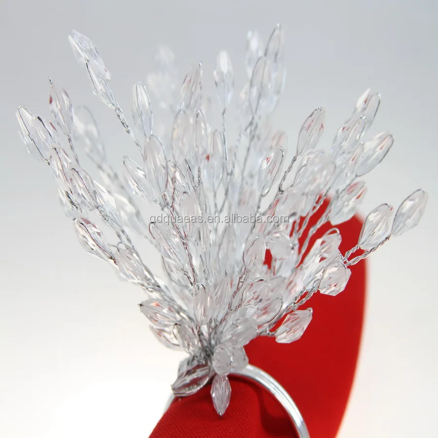 Кольцо для салфеток с хрустальными бусинами и цветами для свадебного украшения, держатель для салфеток с цветком,