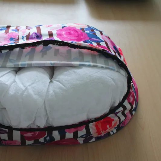 Removable laptop desk kids cotton bag table wooden lap trays pillow on the knee leg with handling