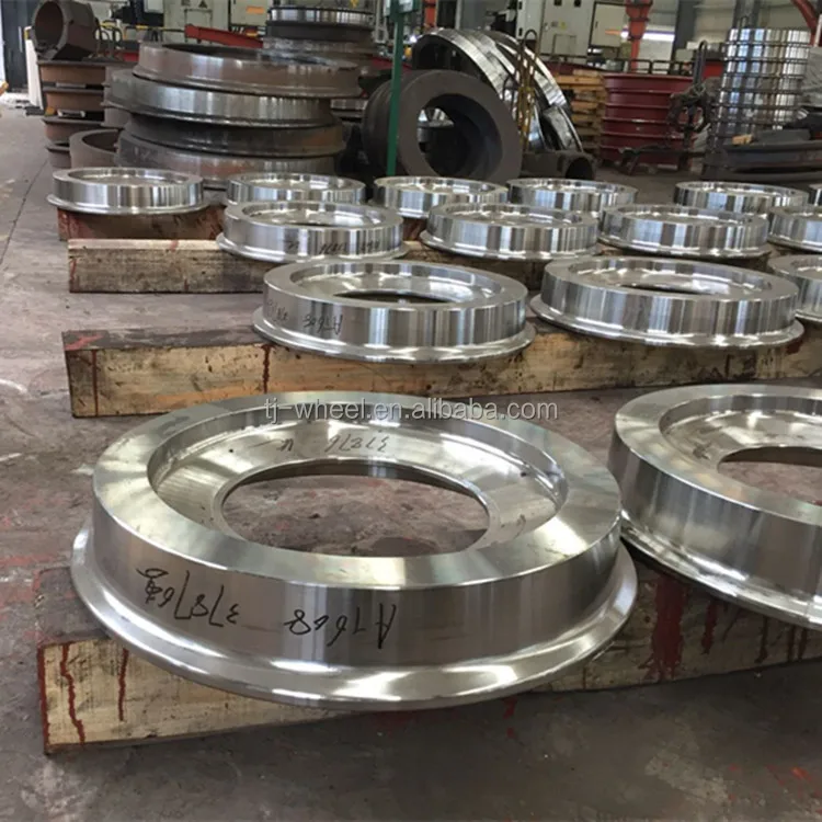 High quality solid forging and rolling AAR Wheel metro anti-noise monoblock railway train wheels