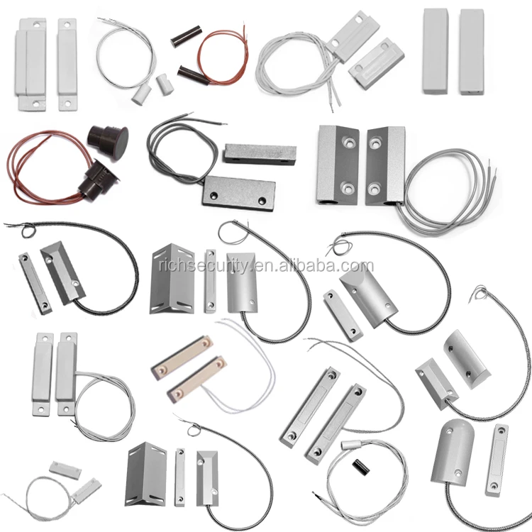 RZ-61L NO normally open reed switch sensor magnetic contact switch with bracket rolling door alarm