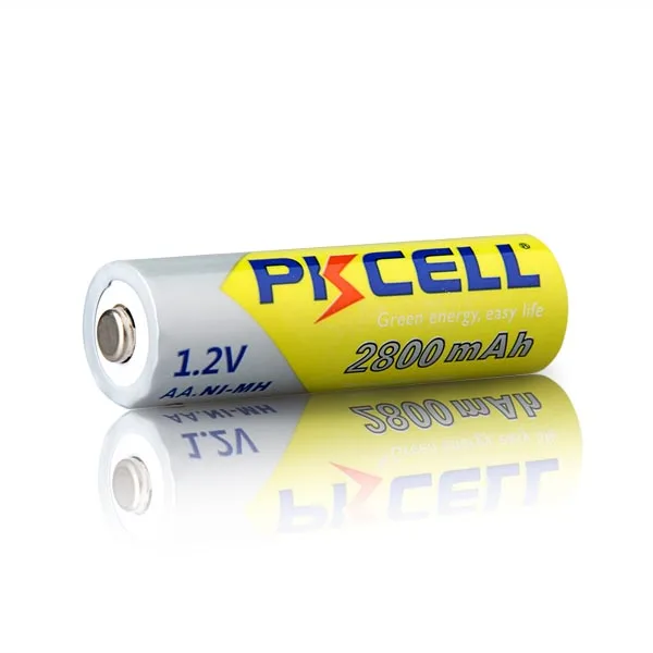PKCELL hot sale  high quality NiMH 12V rechargeable battery AA small battery 1.2v aa  2800mAh recycled batteries