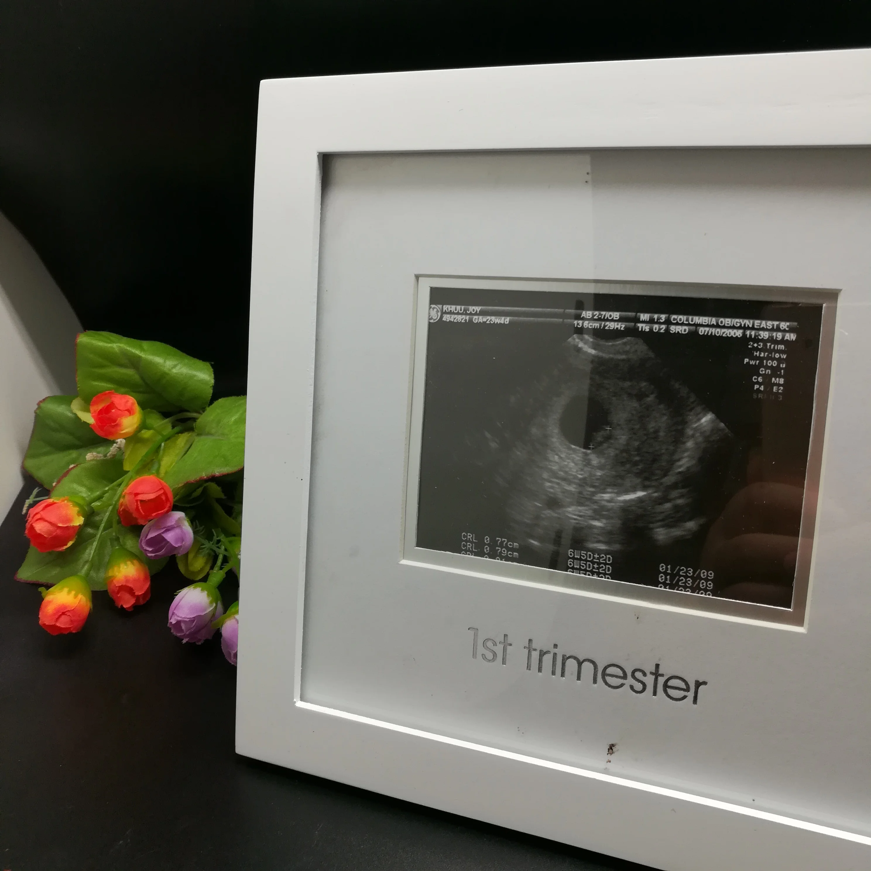 MDF Wooden Handprint and Footprint Clay picture Photo Frame baby footprint photo frame