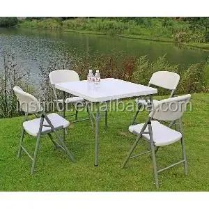 High quality folding plastic fold up camping folding table