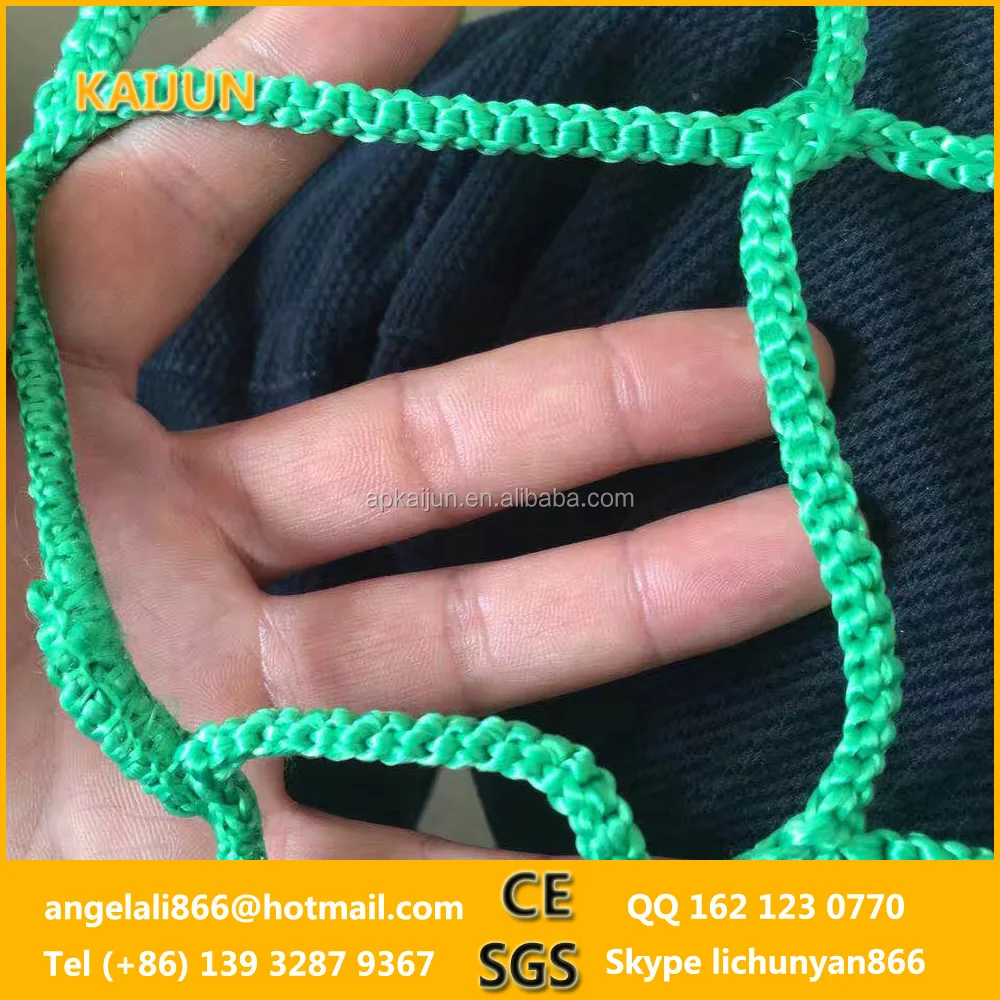 100%virgin HDPE green knotless netting , knotless bird nets