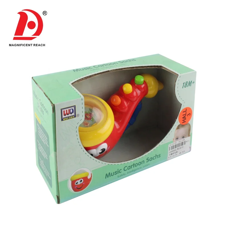 HUADA 2019 Interesting Learning Education Kids Cartoon Musical Toys Instrument Saxophone Toy