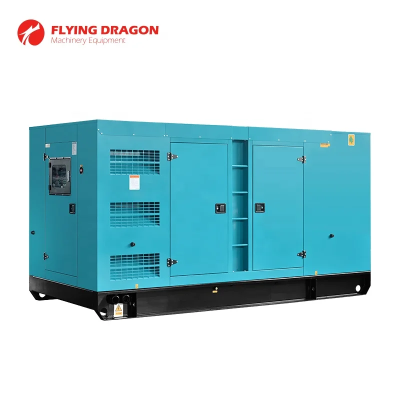 Mounted skid SDEC diesel generator 300kw power generation 375kva price with China home brand engine