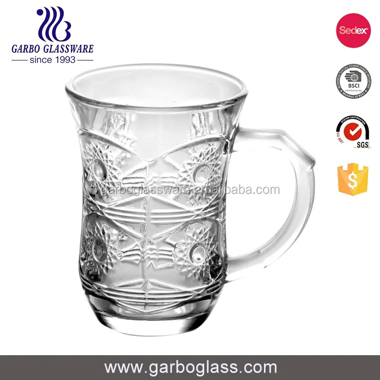Kruyoku Beer Handle Drinking Glass Beer Cup for Promotion