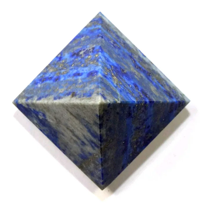 Natural Polished Lapis Lazuli Quartz Crystal Pyramid Octangle Cone Egypt Pyramids
