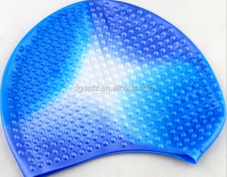 
Hotsale factory silicone rubber highly elastic swimming cap with printing cool unique swim caps 