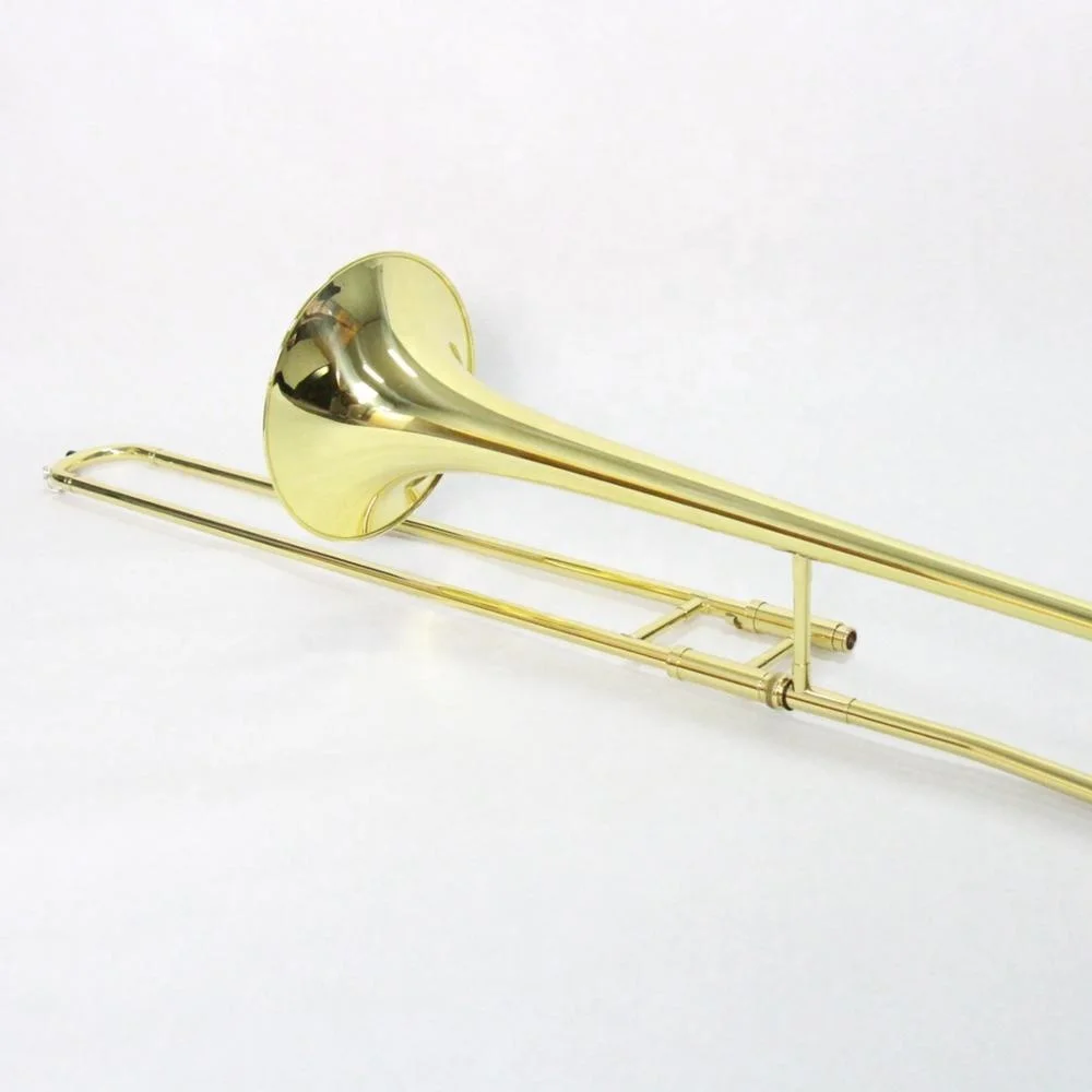 
Made in China brass wind instrument B flat brass material Gold Lacquered Alto Trombone 