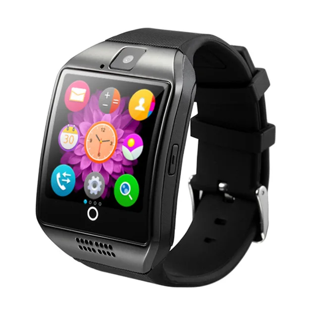 Wholesale Q18 Smart Watch with Camera Blue tooth Wristwatch SIM Card Support Multi Language for Android IPhones