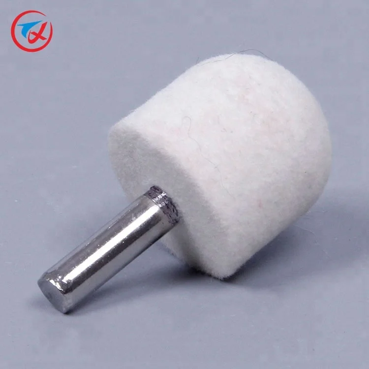 Polishing grinding head 100% wool felt mounted point