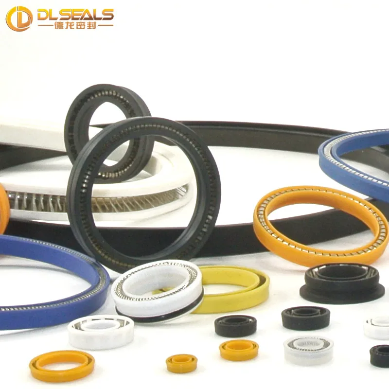 DLSEALS Good resistance 55*46*3.53 V-spring spring energized PTFE seals