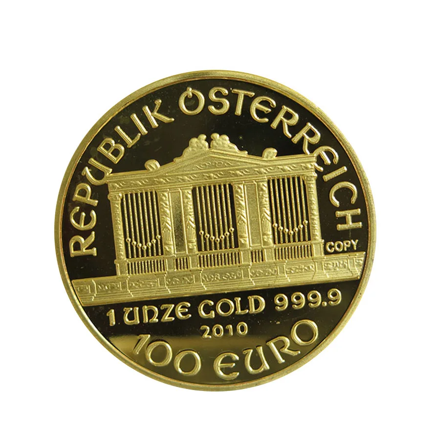 Бесплатный образец позолоченных слитков, европейские монеты на заказ