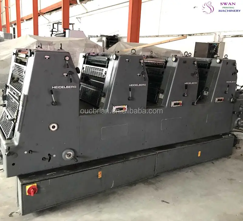 
second hand gto 4 colours 36x52 offset printing machine 