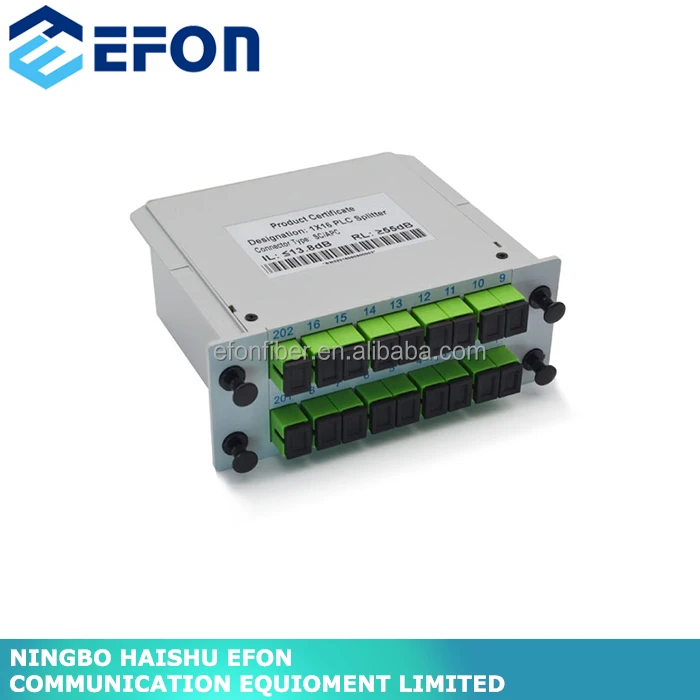 FTTx Развертывания plc сплиттер оптический Испытательное оборудование 1*16 волоконно-оптические plc splitter