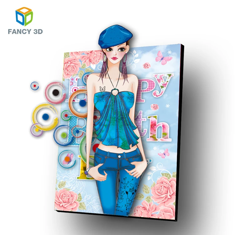  Пользовательский Цветной Пластиковый Полипропиленовый 3D проектируемый постер Zebulun CMYK