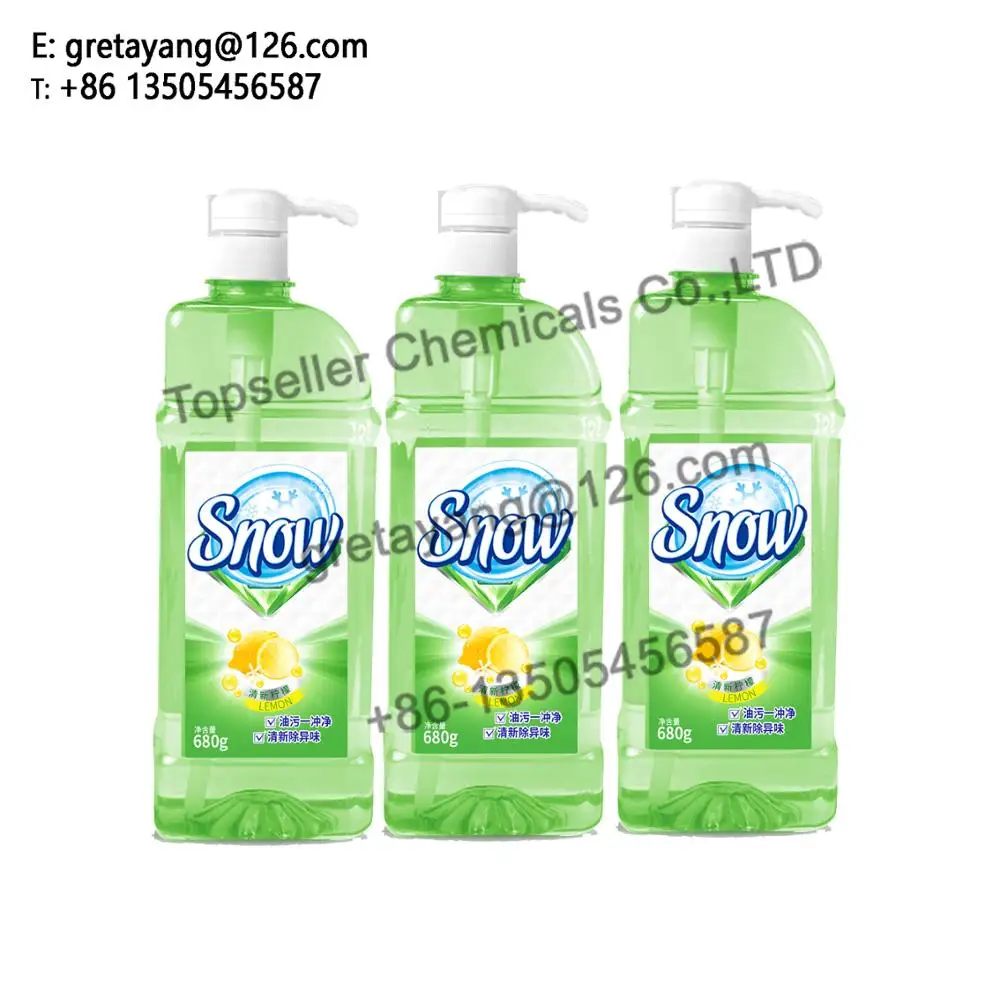 Eco-Friendly Plant Based Green Tea Coconut Oil Dish Washing Liquid Soap Detergent for Tableware