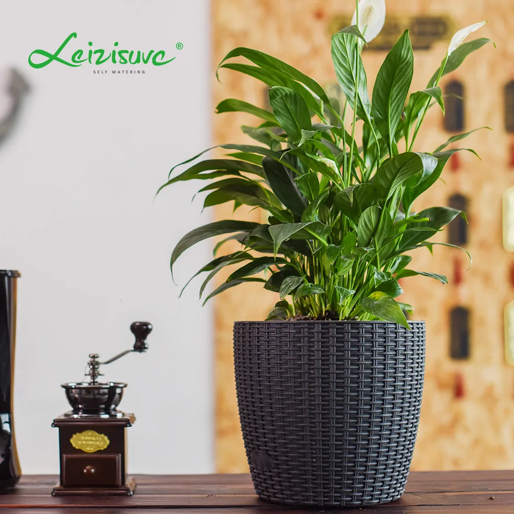 Hotel luxury decor plastic planter pot indoor outdoor flower pots big size belcony floor flower pots