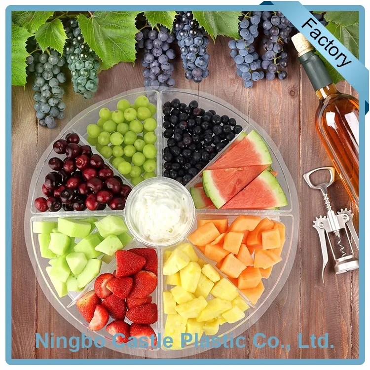 Custom Cheap Appetizer On Ice Serving Plate Plastic Food Tray