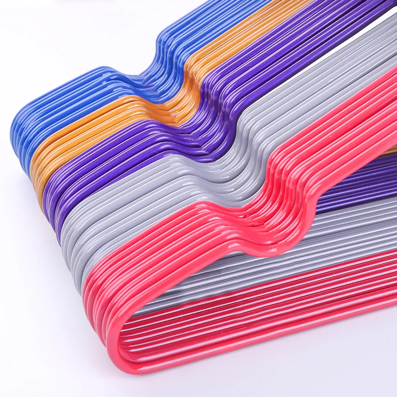 Детская Нескользящая вешалка для одежды из металлической проволоки с пластиковым ПВХ покрытием 5