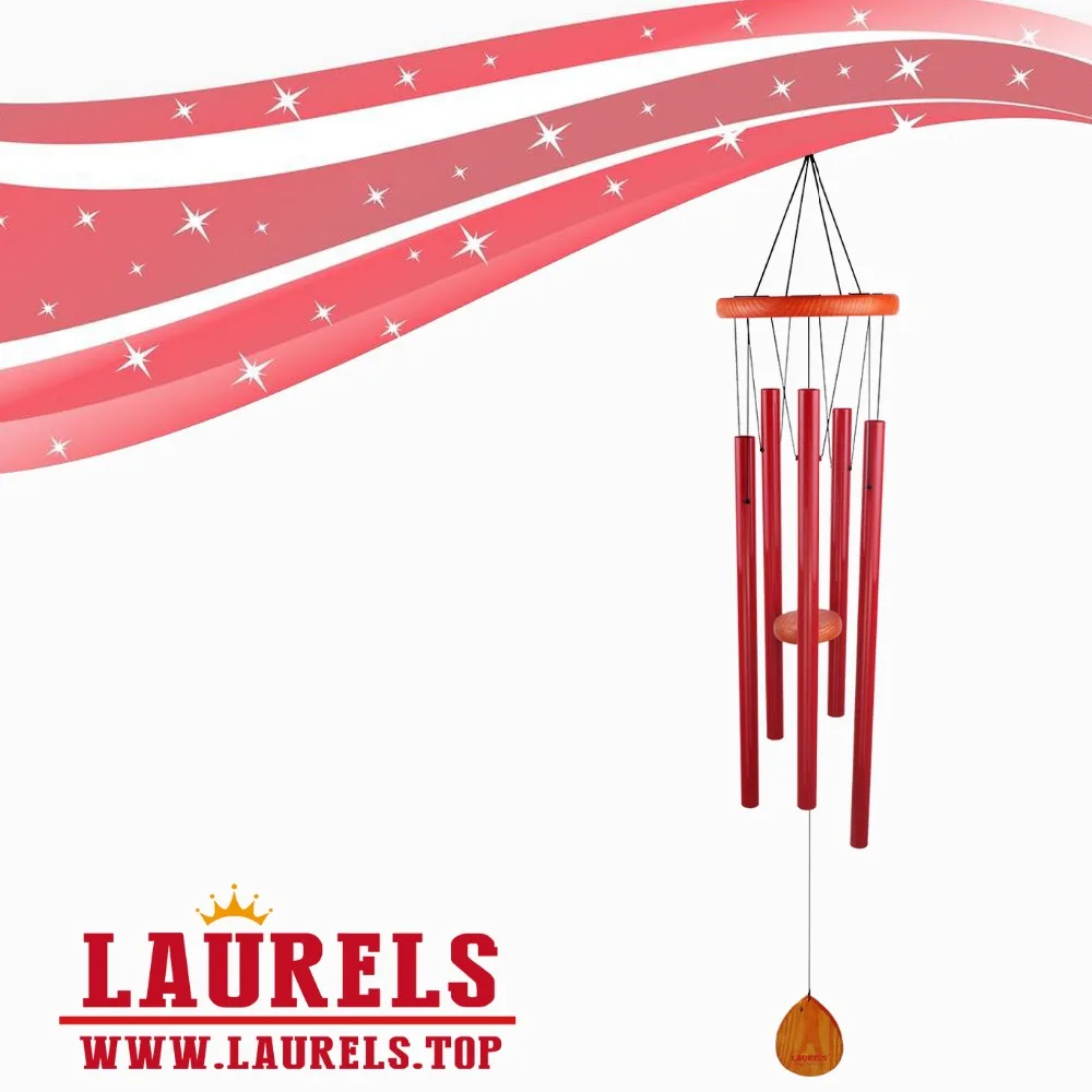 
40inches Christmas red wind chime for the birthday of the Jesus Christ indoor and outdoor decorating 